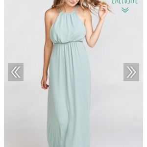 SMYM Amanda Maxi Dress -Silver Sage Crisp